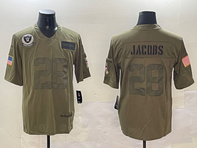 Men Oakland Raiders #28 Jacobs Green 2024 Nike Limited NFL Jersey style 0108->oakland raiders->NFL Jersey